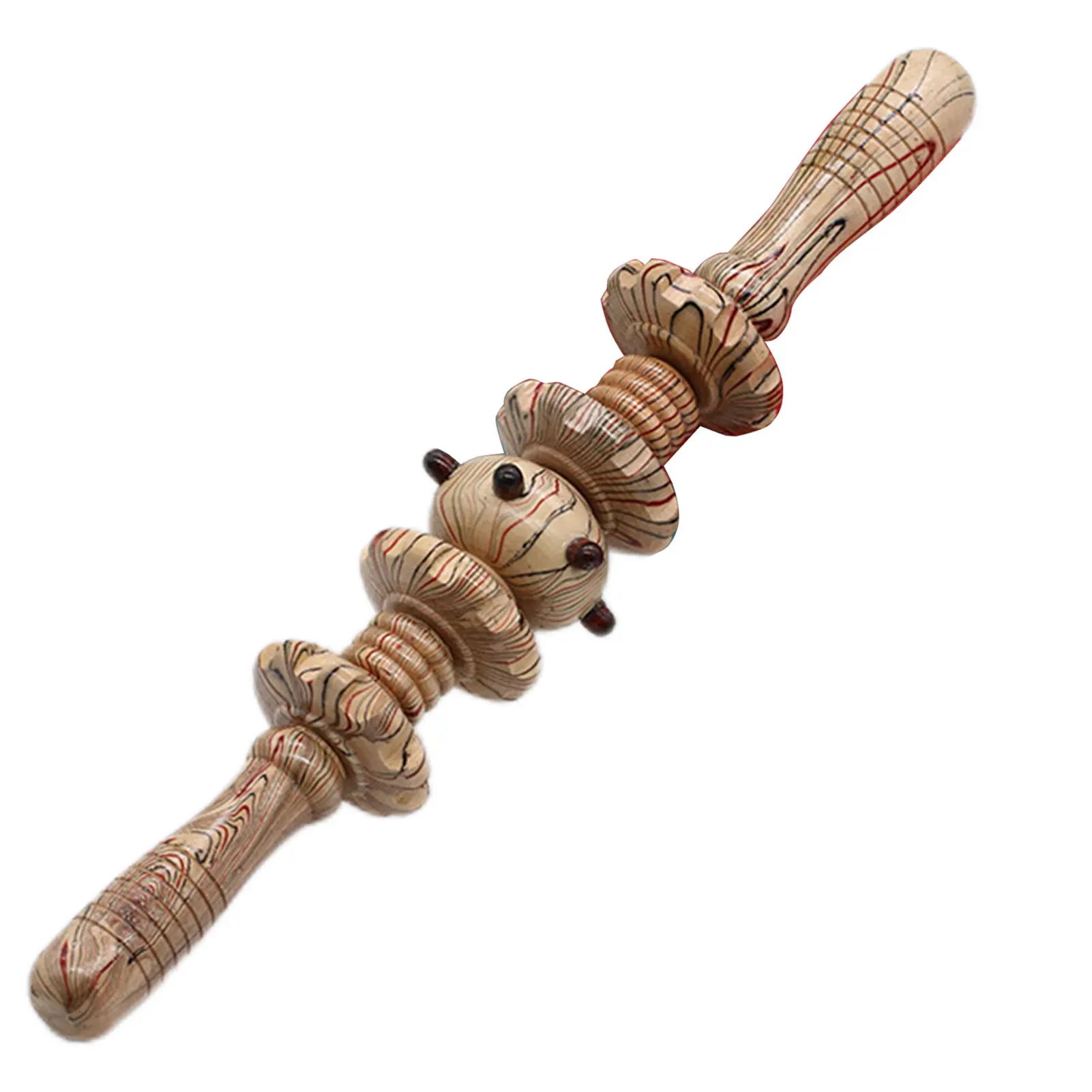 

Wood Massage Roller Muscle Roller Stick Back Muscle Massage Roller Abdominal Roller Massage Tool For Body Contouring Shaping