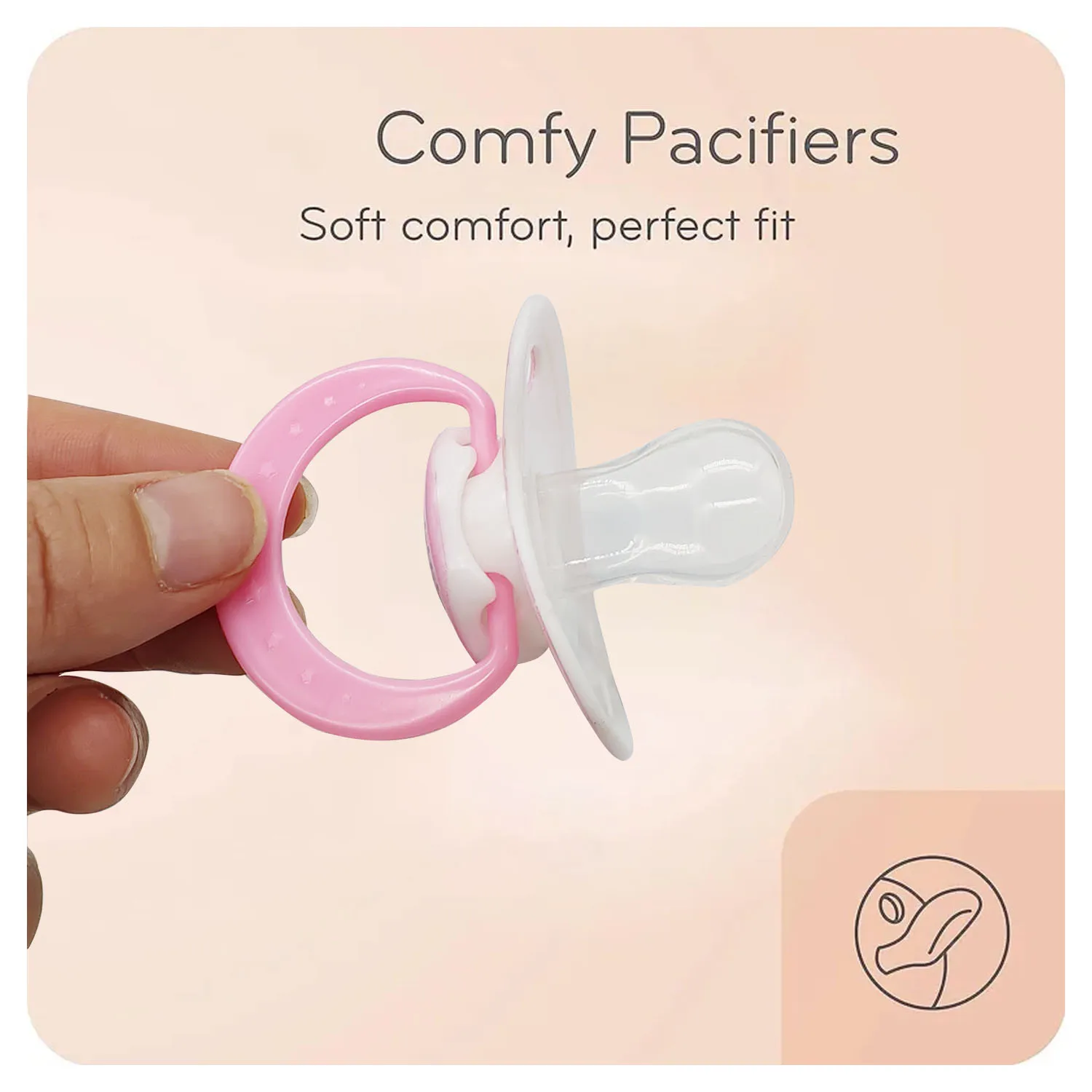 0-36 months cartoon animal pattern baby sleeping pacifier baby silicone pacifier BPA-free food-grade silicone