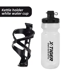 Enhanced Cycling Water Bottle - 650ml Leak-Proof Squeeze Cup (White)