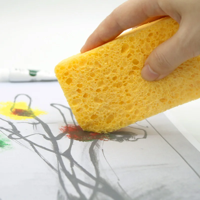 Watercolor Painting Sponge Boxed Moisturizing Special Water Chalk Sponge Strong Water Absorption Cleaning Tool Art Supplies