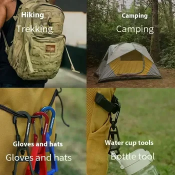 1Pc Outdoor Glove Clip Multi-purpose Anti-drop Hook Work Gloves Holder Clip Keys Safety Clamp Camping Tools
