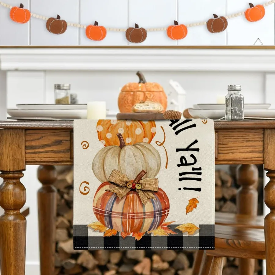 Fall Pumpkin Table Runner 5