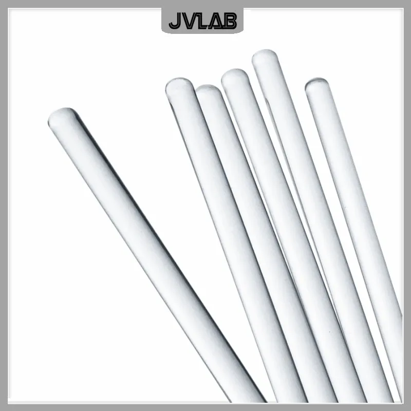 Glass Stirring Rod Lab Borosilicate Glass Diversion Tube Resistant Corrosion & High Temperature Diameter 7mm Length 300mm 10/PK