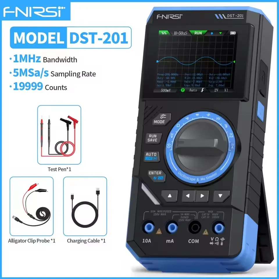 FNIRSI DST-210とDST-201 3IN1デジタルマルチメータオシロスコープ信号
