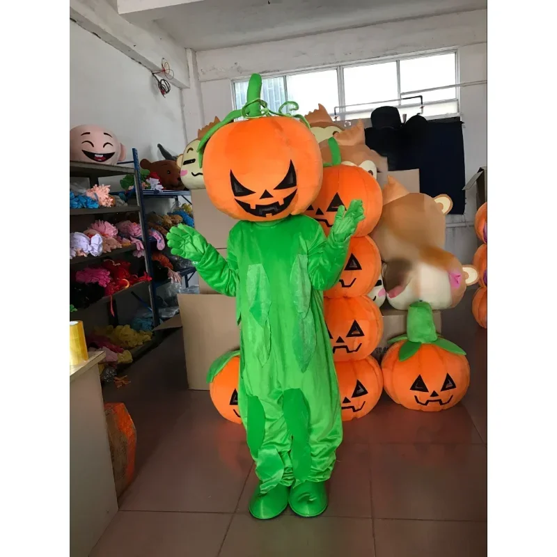

Pumpkin Mascot Halloween Costume Adult Cosplay System Walking Anime Peripheral Cartoon Doll Headgear Performance Outfit