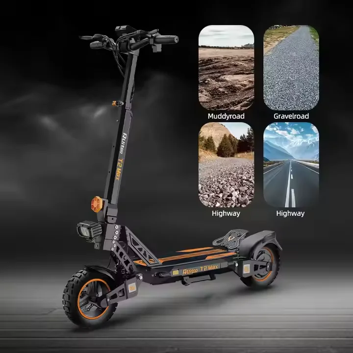 Ruitoo T3 Pro 3200W Dual Motor Electric Scooter 10-inch Folding Portable 60V 20.8Ah Adult Urban Transport Street Scooter