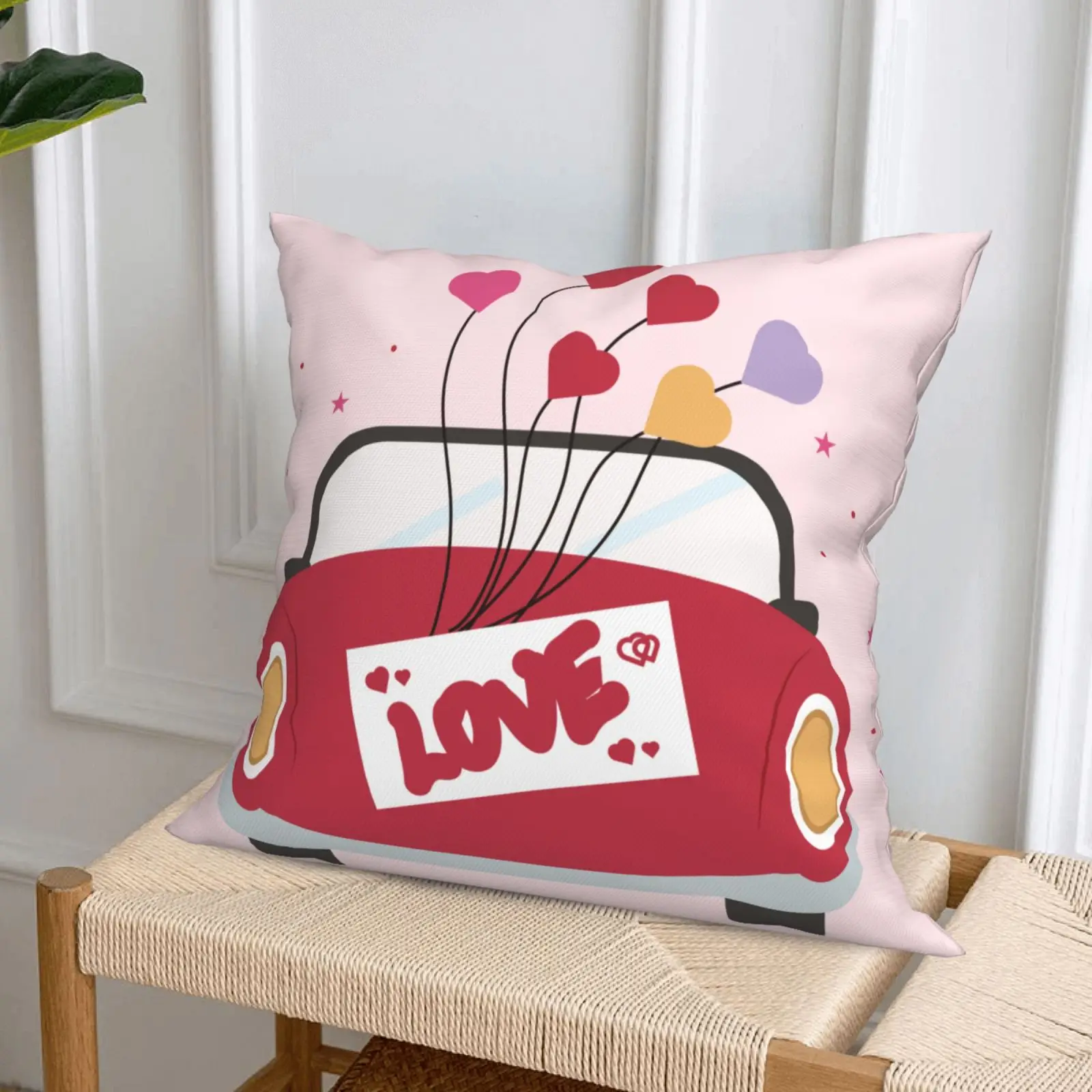 Valentinstag Kissenbezug Home Schlafzimmer Wohnzimmer Dekoration Polyester Kissen Kissenbezug – Detail 4