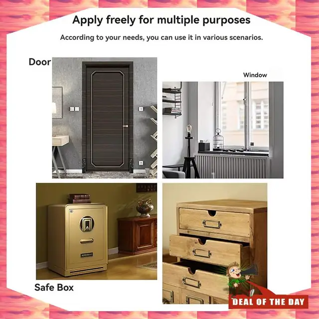 24-Hour Delivery Tuya Smart Door Sensor  Home Security Window Detector Door Sensor Switch Handle Window Alarm Contact Sensor 1