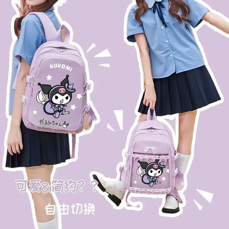 

Sanrio New Korean Style Clow M Schoolbag Student Grade 3 to Grade 6 Children's Large Capacity Spine Protection Backpack