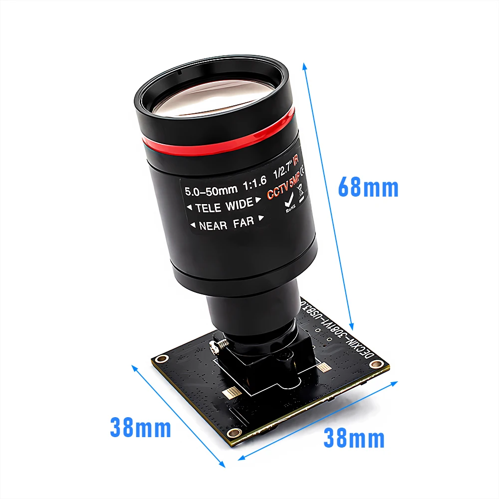 M12 Varifocal Lens 10X Zoom 2.3MP 120FPS Global Shutter USB3.0 Camera Plug And P