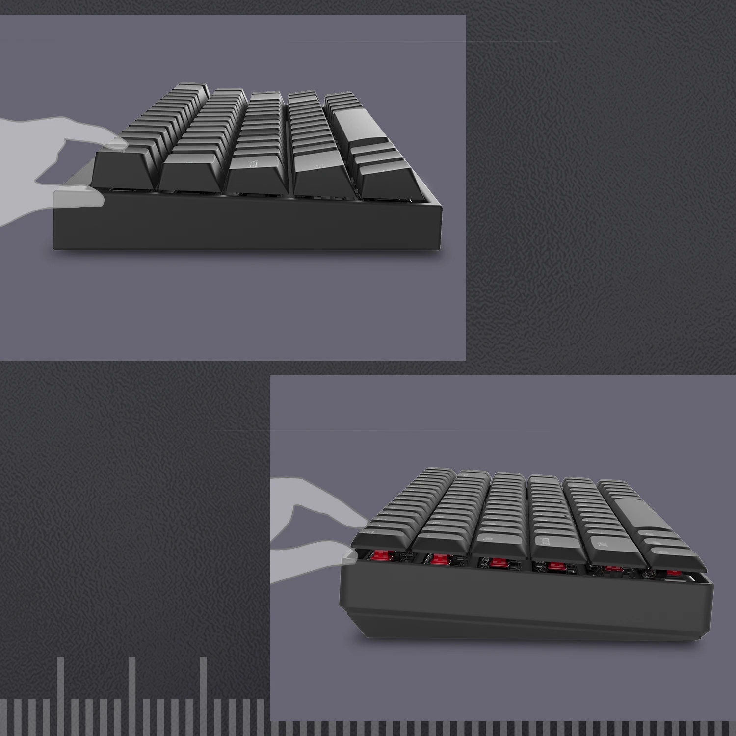 Chave de Baixo Perfil Preto Pbt Keycap Horizonte Backlit Keycap para Cherry Gateron mx Teclado Mecânico com Trabalho Eua e Reino Unido Layout 118 - Imagem 4
