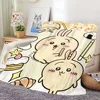 Cartoon C-Chiikawasss Blanket Skin friendly comfort warm soft plush blanket suitable sofa living room office bedroom 3