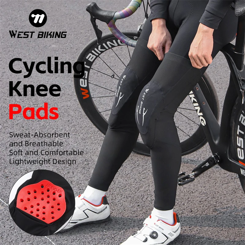WEST BIKING Cycling Anti-Fall Knee Elbow Pads High Elasticity Breathable Motorcycle Knee Guard MTB Bike Kneepads Protective Gear