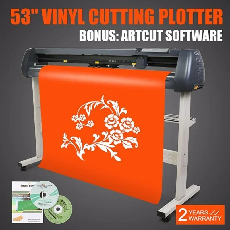 Vinyl Cutter Machine VEVOR 1350mm Vinyl Plotter Cutter Machine Corte Plotter Vinyl Cutting Autocad Film Print For DIY Advertisement 53 Inch