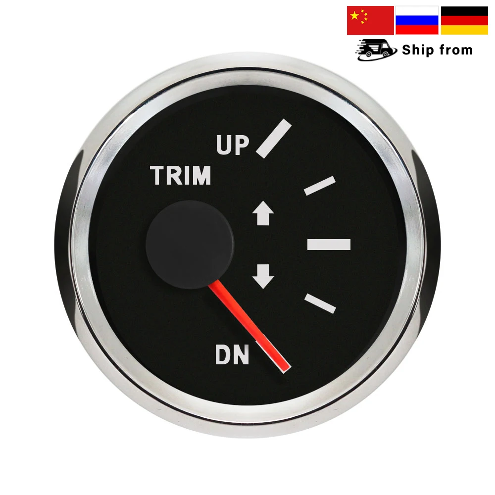 Pengukur Trim Meter Universal Tahan Air 52Mm 2 "Sinyal UP DN 0 190ohm