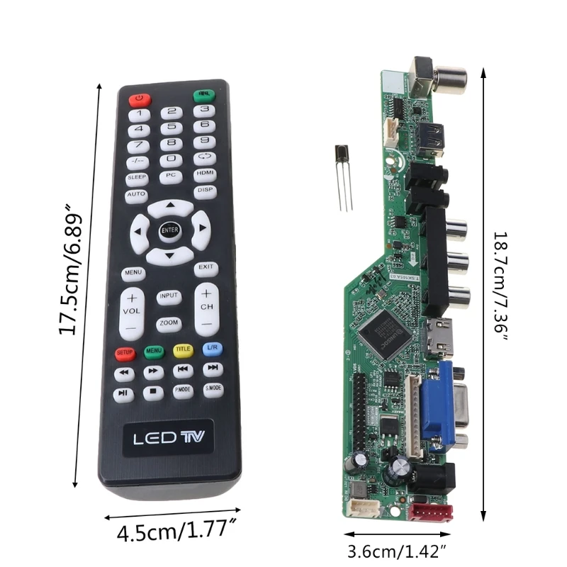 범용 LCD 컨트롤러 드라이버 보드 키트 V29 VGA 호환 USB