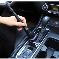 Brosse à poils doux pour intérieur de voiture, plumeau de tableau de bord automatique, brosse pour livres, outil de moto, 1PC 4