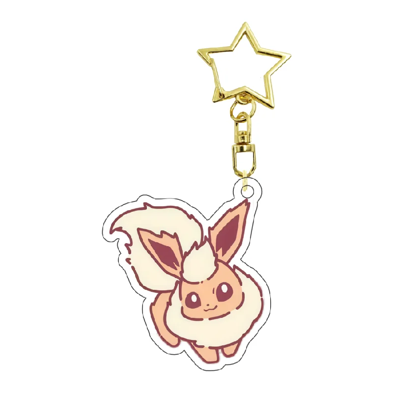 애니메이션 Vaporeon Jolteon Espeon Umbreon Leafeon Glaceon 자체 제작 아크릴 키 체인 펜던트 가방 펜던트 친구를위한 절묘한 선물