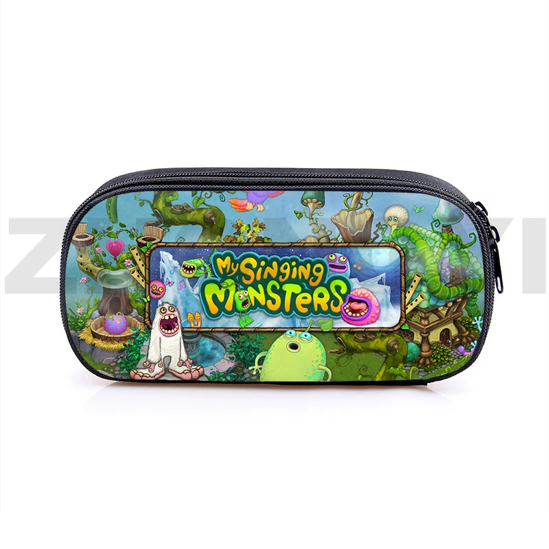 Fashion Travel Cosmetic Organizer Forniture Scolastiche 3D My Singing Monsters Case Pencil Storage Cancelleria Pouch Kawaii Makeup Case