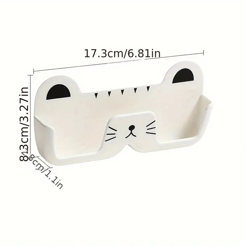 Description Picture 2 of itemSelf-adhesive Wall Mounted Glasses Storage Plastic Hangable Sunglass Show Stand Shelf For Home Storage Dispay Rack