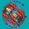 F2 RC Drift Car With Music Led Lights 2.4G Glove Gesture Radio Remote Control Spray Stunt Cars 4WD Electric Children Toys 6