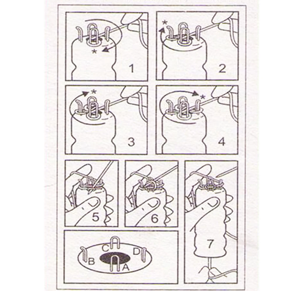 Description Picture 6 of itemWood Hand Knitting Doll Dolly Yarn Wool Knitter Hand Painting Rope Braided Maker DIY Knitting Tool Home DIY Accessories