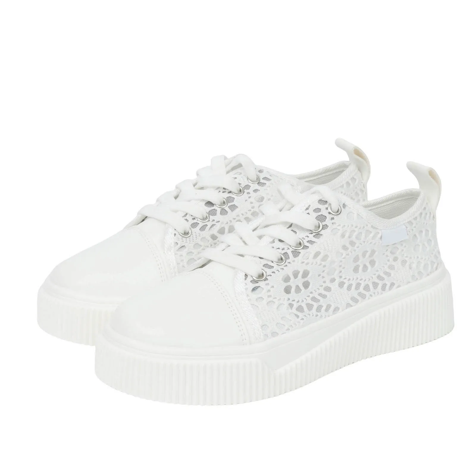 Women'S Solid Causal Mesh Shoes Home Footwear - Image 4