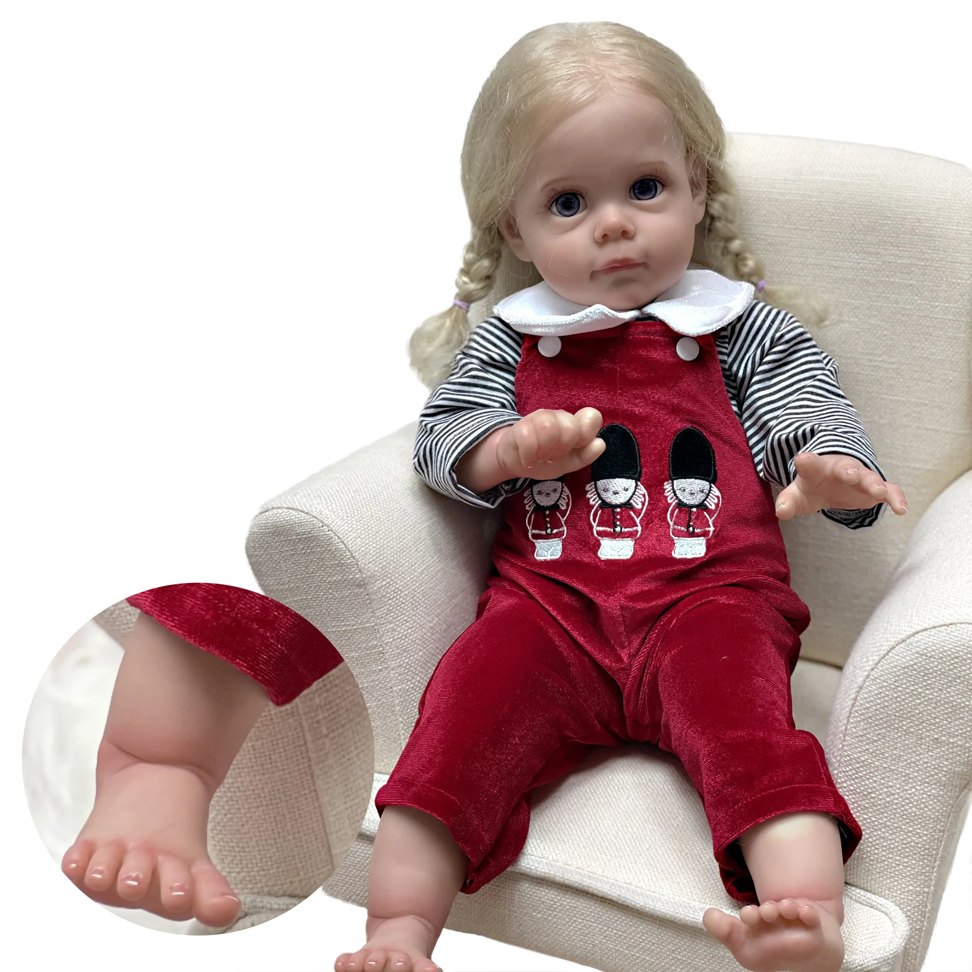 22 Inch Maggie Toddler Bebe Reborn Dolls Artist Painted Soft