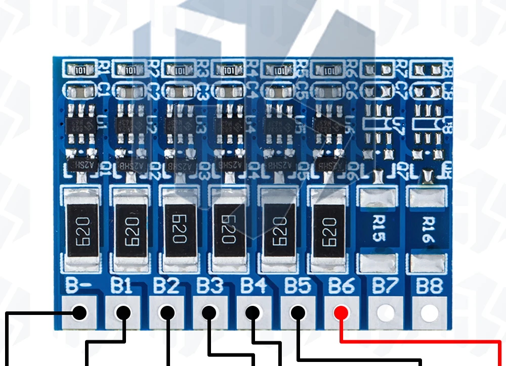 1~5PCS 3S 4S 5S 6S 7S 8S 4,2V Li-Ion Balancer-Platine 18650 Li-Ion Ausgleichs- und Vollladefunktion Batterie-Schutzplatine – Detail 40