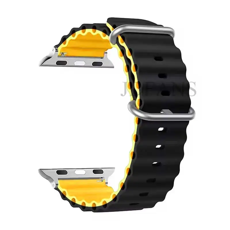 ตัวเลือกสินค้า เข็มขัดแท้ Apple Watch Ultra ยืดหยุ่น 49/44/45/41/40/38 มม.