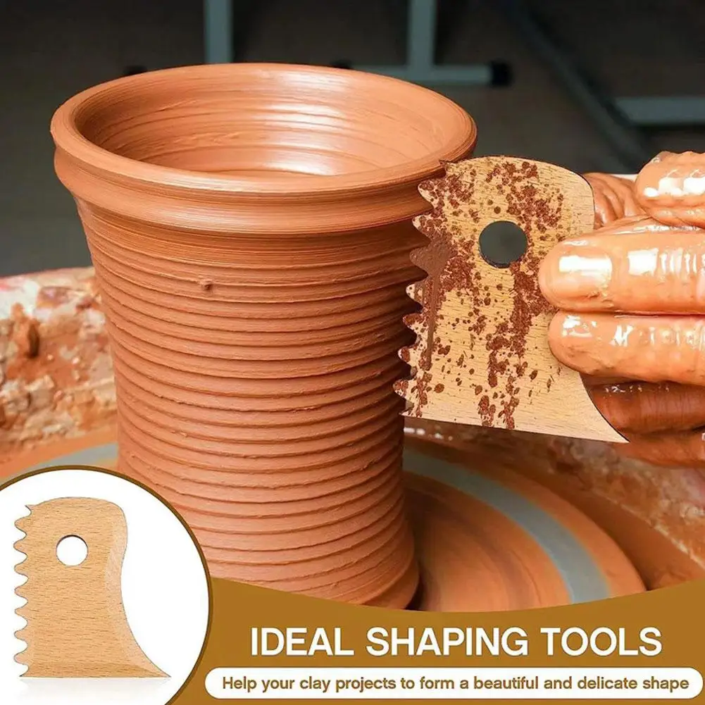 Big Size Pottery Foot Shaper Trimming Tools 7 Pcs Pottery Profile Rib Bundle for Ceramics Carving Clay Molds Clay Ceramics