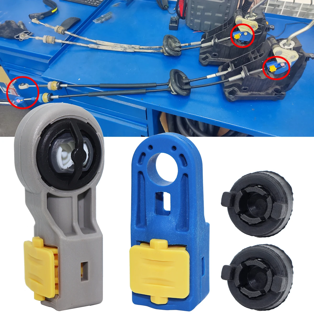 MT Gearbox Shift Linkage For Citroen C4 DS4 Peugeot 308 RCZ 408 Control Cable Lever End Connector Selector Adjuster Repair Kit