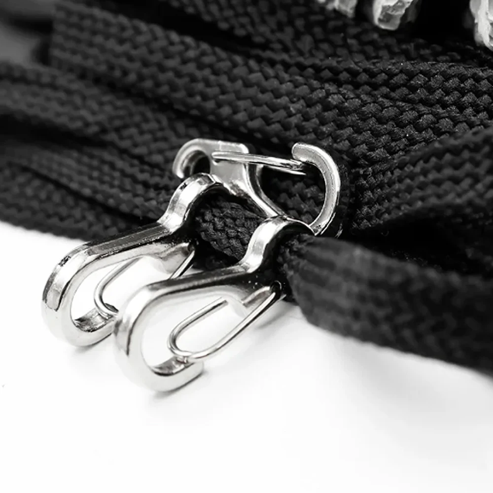 20Pcs Mini Spring Carabiners Set Outdoor EDC Rope Clasps Keychain Camping Hooks Paracord Clips Tactical Survival Buckle