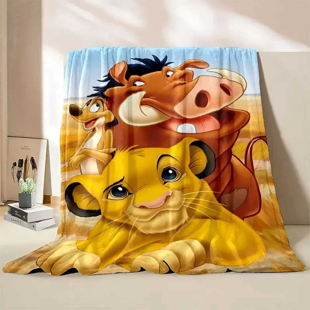 Disney Simba Lion King Nap Blanket Four Seson Soft Flannel Plush Blanket Fluffy Baby Kids Cartoon Throw Sofa Bedroom Kid Gift 4