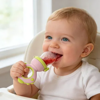 Cute animal baby food pacifier 1