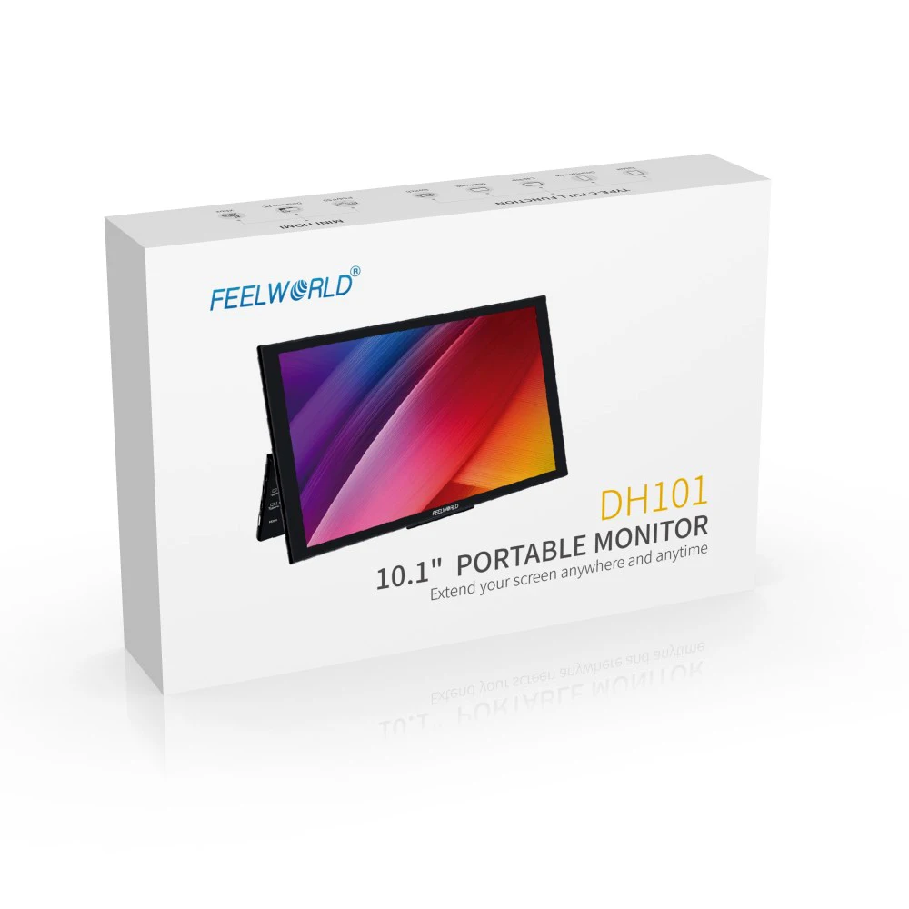 DH101 10.1 Inch Portable Monitor External Screen Computer Display with USB Type-
