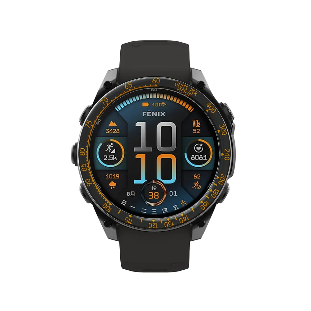 Stainless Steel Racing Speed Scale Watch Bezel Ring