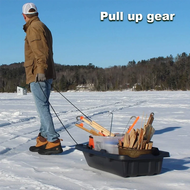 Plastic Snow Sled Multi-Purpose Utility Sled Sport Utility