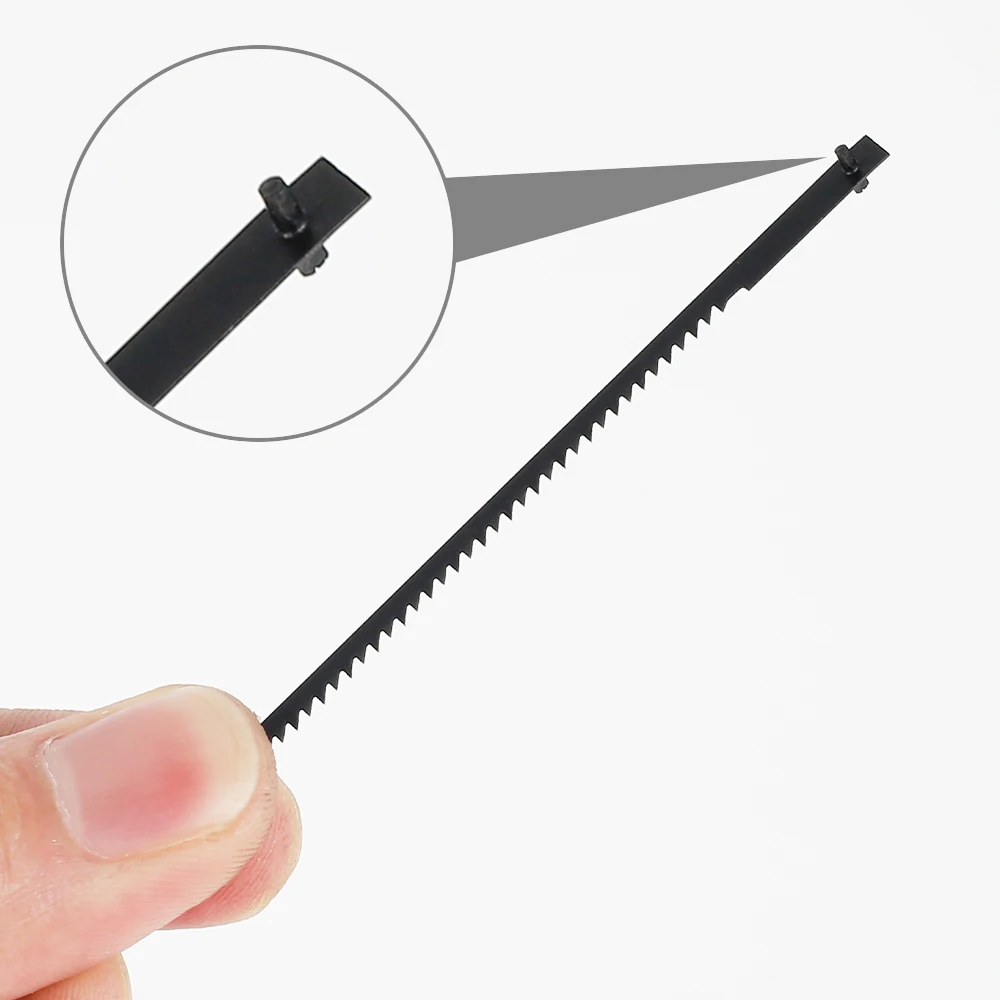 15pcs Pinned Scroll Saw Blades Woodworking Power Tools Accessories DIY Wood Plastic Cutting Carbon Steel Jigsaw Saw Blades 133mm jig saw blades scroll saw blades