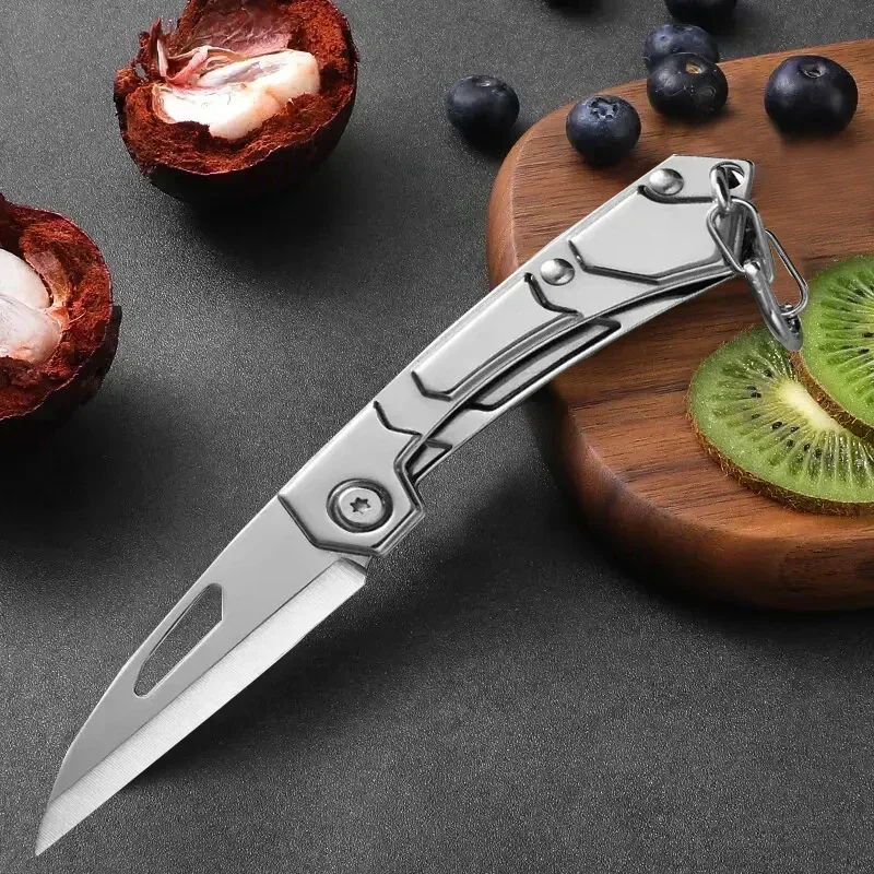 Stainless Steel Folding Knife Fruit Paring Vegetable Cutter Utility Knife Pocket Knife for Cooking Kitchen Accessories Stainless Steel Folding Knife Fruit Paring Vegetable Cutter Utility Knife Pocket Knife for Cooking Kitchen Accessories