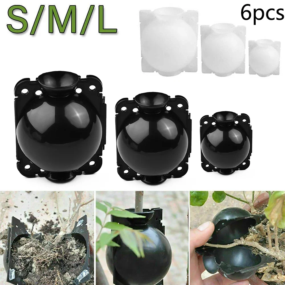 

5 Pack 5/8/12cm Reusable Plant Rooting Balls For Cuttings Grafting Saplings Garden Transplanting Aerial Rooting Propagation Box