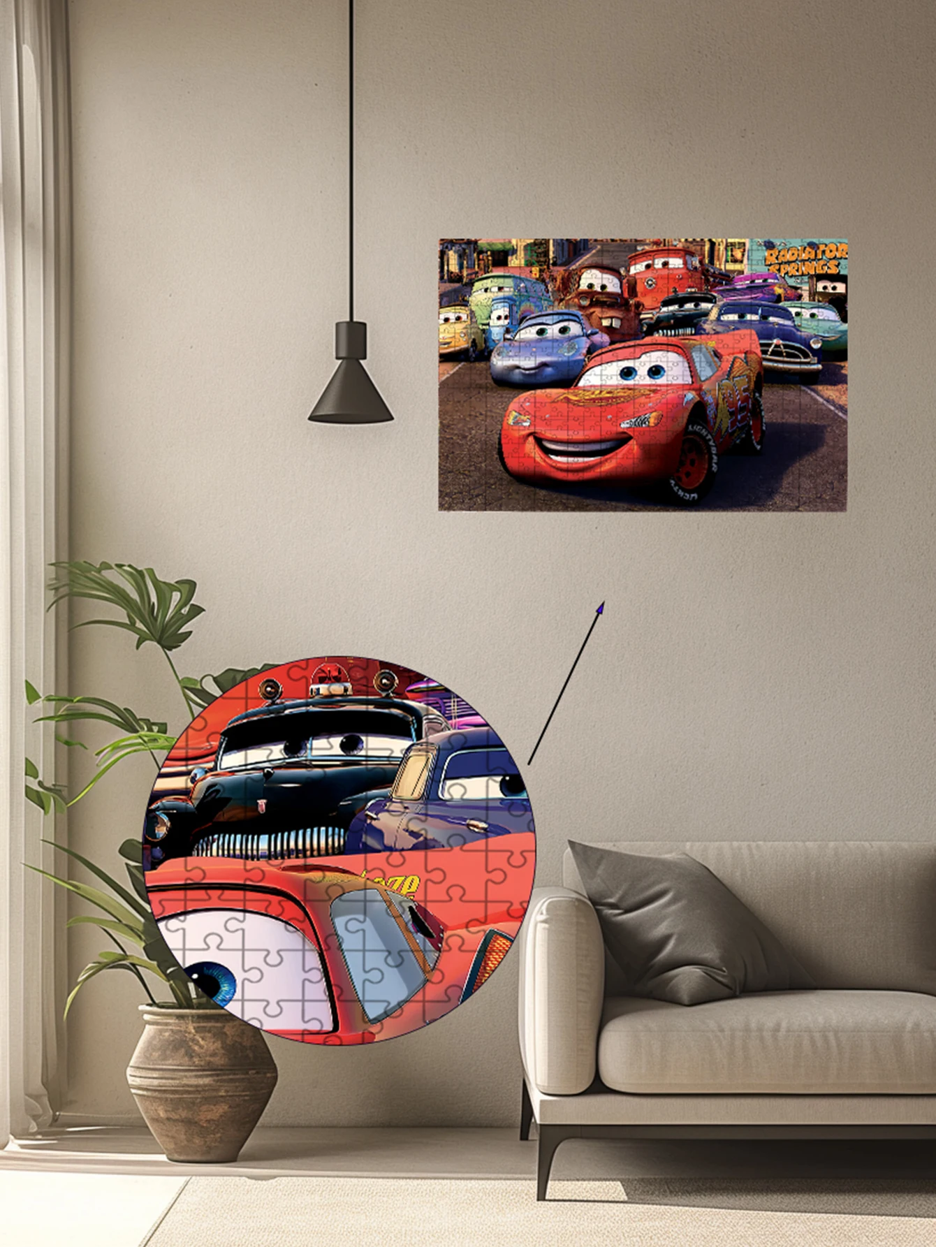jigsaw puzzle Disney Pixar Cars 108/300/500/1000 piece puzzle wooden onePiece Puzzles for Adults childrenEducational Toys Gifts