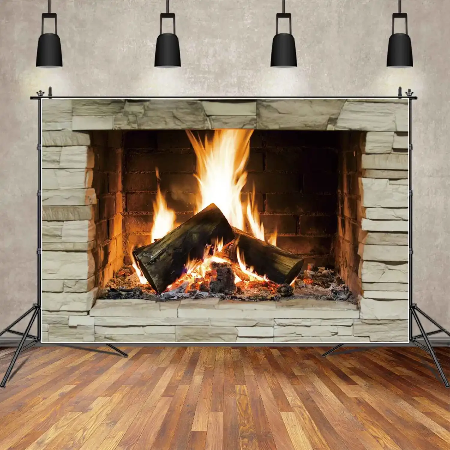 MOON.QG 2026 Kerstfeest Decoratie Vintage Boog Baksteen Kachel Rode Haard  Achtergrond Fotografie Studio Foto Achtergrond - AliExpress, image size:1500x1500