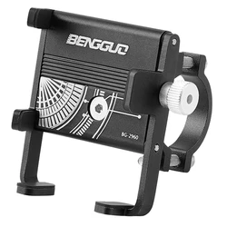 Enhance your cycling experience with our Shockproof, Non - Slip Bicycle Phone Holder-Reliable One - Hand Operation (Black)