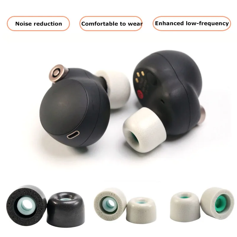 Upgrade Auricolari Per Sony Wf-1000Xm5 Replaceble Earplug Noise Cancelling Poliuretano Memory Sponge Ear Tips Plug Per Wf-1000Xm4/3