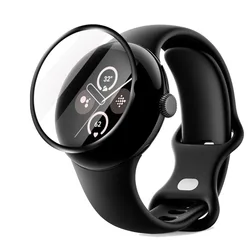 Protezione dello Schermo Completo Curvo Premium 3D per Google Pixel Watch - Pellicola Protettiva Morbida, Accessorio per Orologio Smart