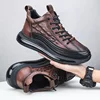 2024 Autumn Alligator pattern Men Sneakers Lace Up Casual Platform Vulcanized Shoes Male Anti-slip Running  Zapatillas Hombre 1