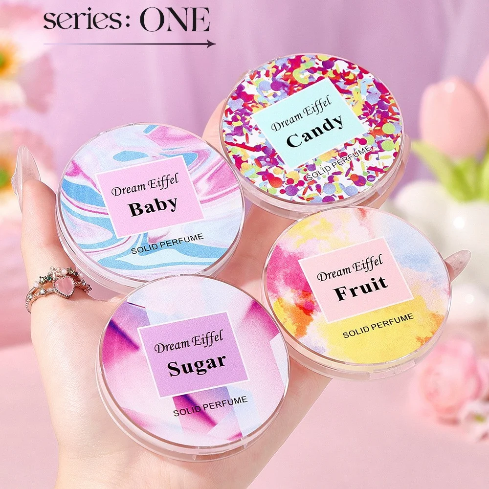 Fresh Fruit Balm,Fresh & Light Solid Rose Balm,Lasting Fragrance, Daily Date, Charming Charm, Easy to Carry, Gifts for women