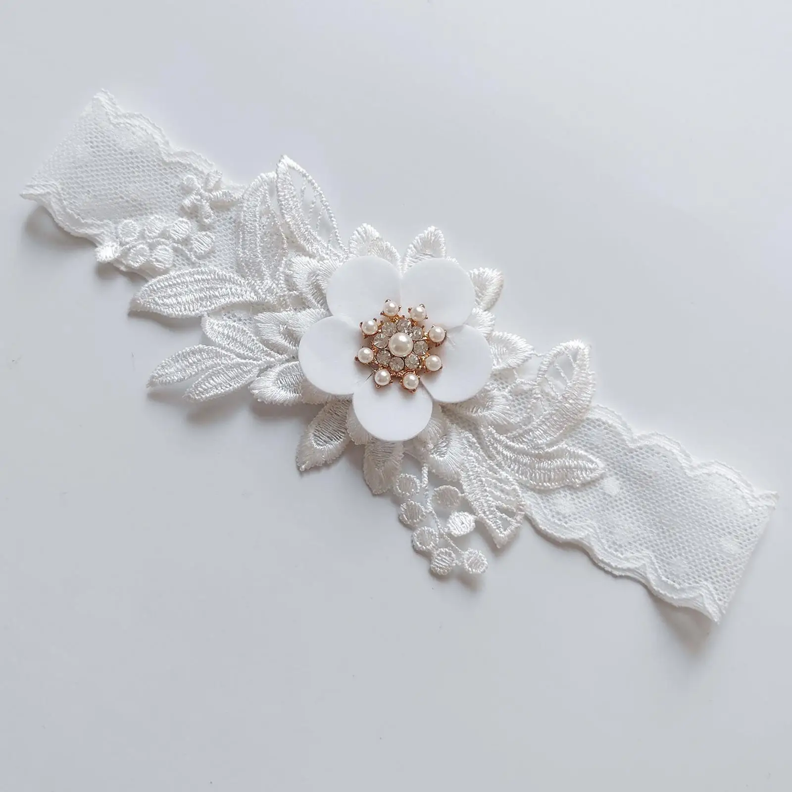 

2 Pieces Bride Wedding Garter Women Clothing Accessories Lace Garter Wedding Leg Belt for Evening Dating Dance Masquerade Stage