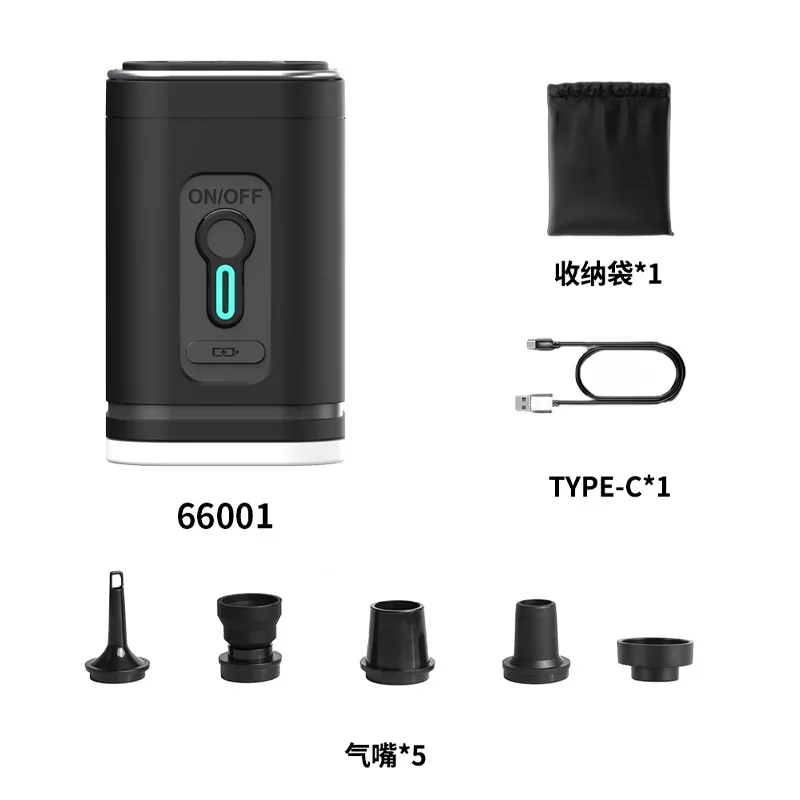 YIJU مضخة نفخ لاسلكية محمولة في الهواء الطلق ضاغط هواء صغير وسادة هوائية السرير عوامة للسباحة مضخة هواء متعددة الوظائف